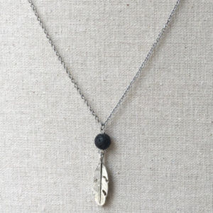 FREE SHIPPING- Aromatherapy Lava Stone Necklace